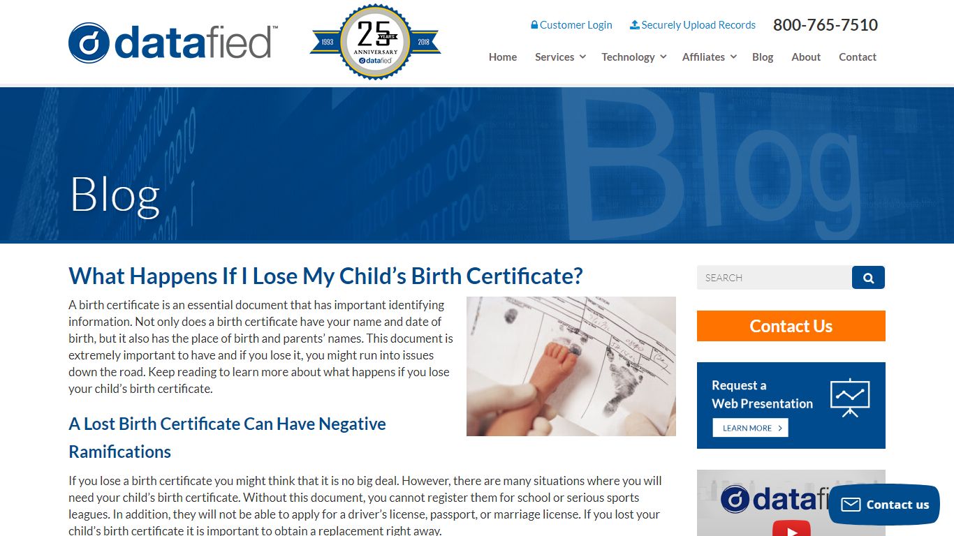 What Happens If I Lose My Child's Birth Certificate? | Datafied